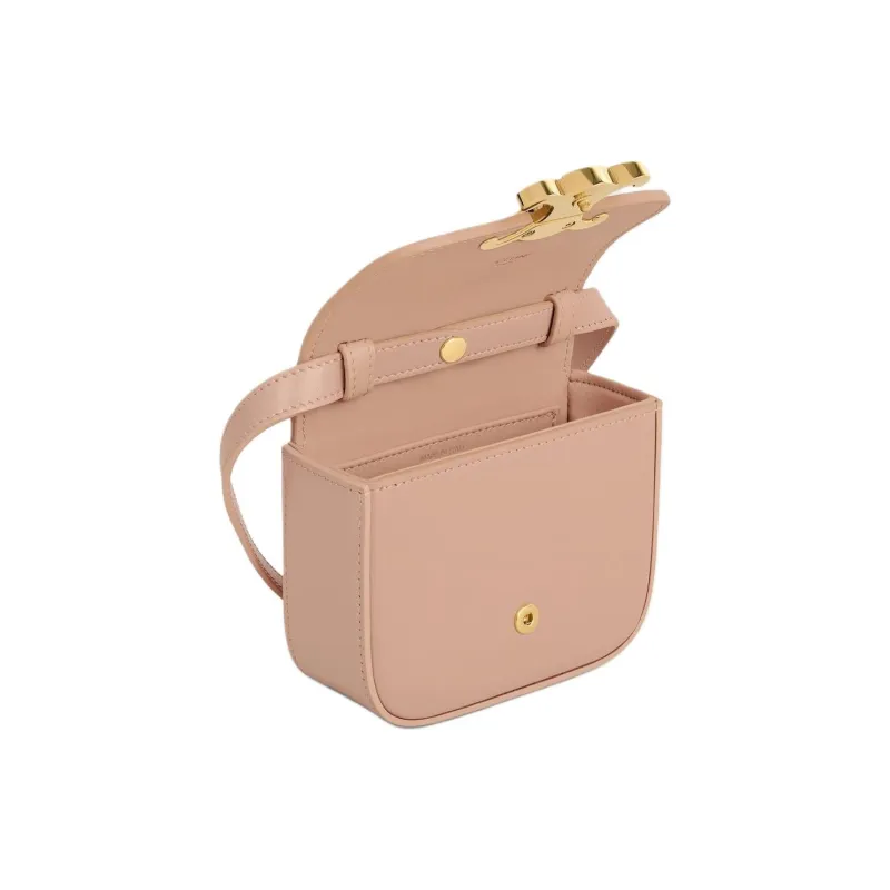 CELINE Claude Cow Leather Shoulder Bag Mini Women's Gummy Peach-4
