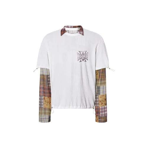 ROCAWEAR T Logo-Stickerei Unisex White