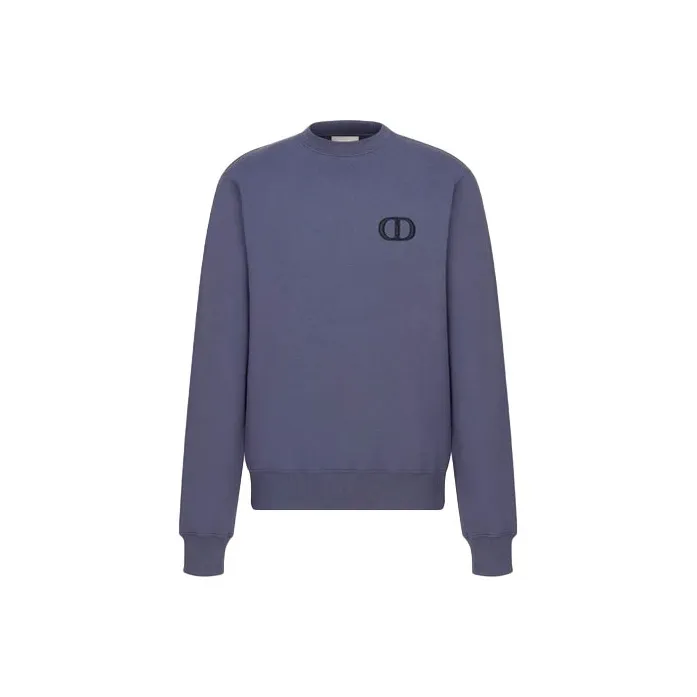 DIOR Quarterly New Products Sweatshirts Men Purple-0