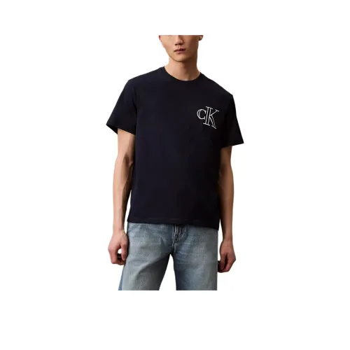 CALVIN KLEIN T Shirt Men's Dark Blue Gemstone