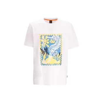 HUGO BOSS Graphic print Cotton T shirt