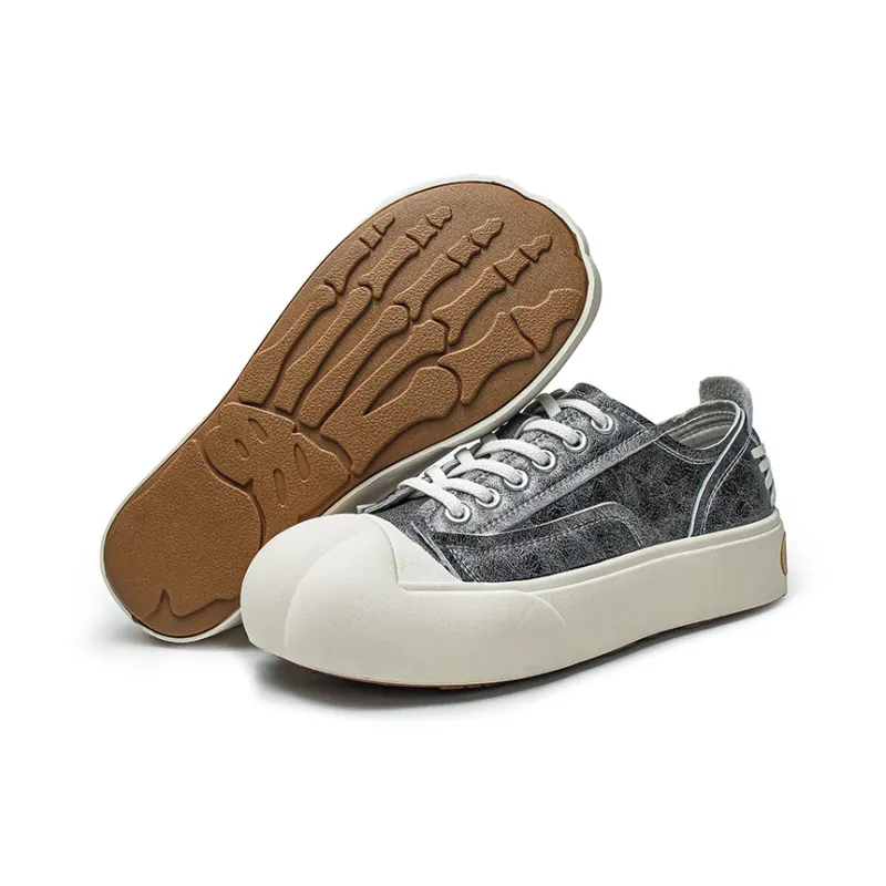 Rummaden Slip Resistant Cushioning Wear Resistant Lightweight Breathable Low Top Skateboard Shoes Unisex-11