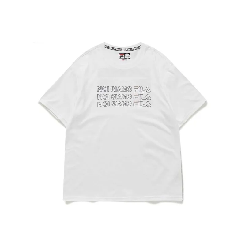 FILA FUSION NOI SIAMO FILATENNIS T-Shirt Men's Standard White-0