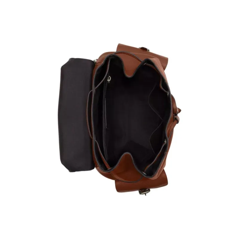 COACH Hudson Refined Pebble Pattern Leather Backpack Tubas Men's Brown-2