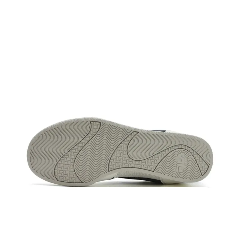 FILA Trail Curved Edge Shoes Slip Resistant Low Top Casual Shoes Men's White Blue-4