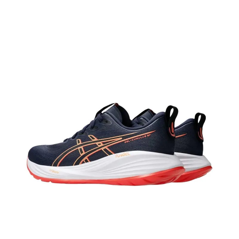 Asics Gel Cumulus 27 Anti Slip Wear Resistant Low Top Running Shoes Men's Blue-3
