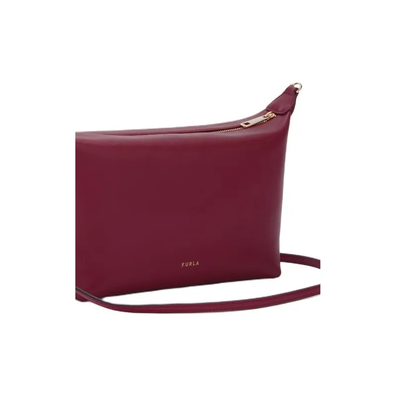 Furla Calfskin Portable Crossbody Bag, Shoulder Bag Mini Women's Burgundy-2