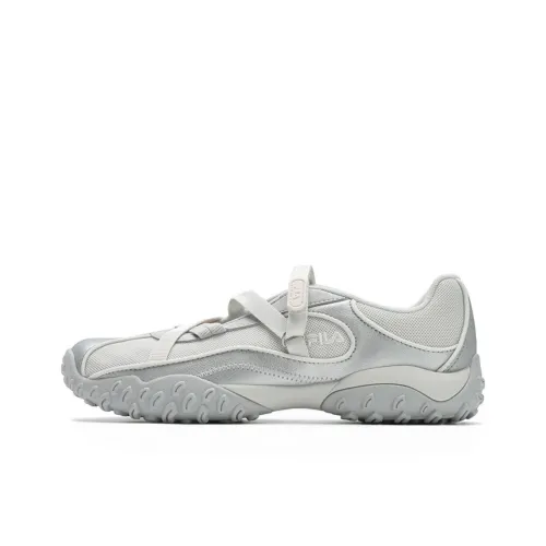 FILA PEBBLE Sandal Ballet Shoes Slip Resistant River Trekking Shoes Women's Silver White
