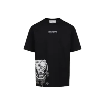 Iceberg Logo Embroidered T Shirt