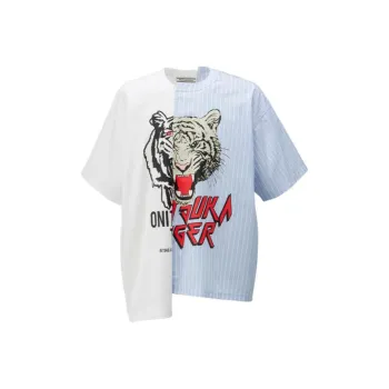 Onitsuka Tiger T Shirt Unisex White Blue