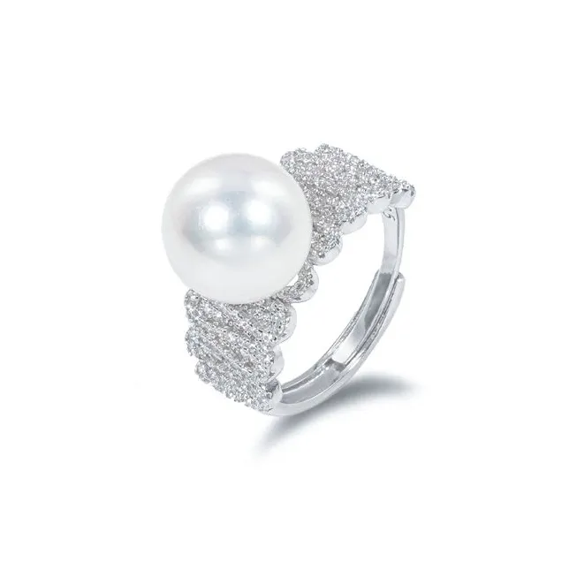 Ancient Jewelry Pearl Rings Women's-0