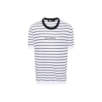 KARL LAGERFELD / Karl Lagerfeld Jeans Striped Knitted T shirt