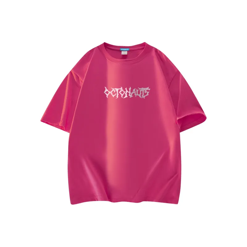 Small Columns Under The Sea T Shirt Unisex Black Pink-11
