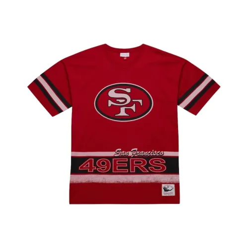 Mitchell & Ness x NFL San Francisco 49ers Oversized Vintage T Shirt Men's Scarlet
