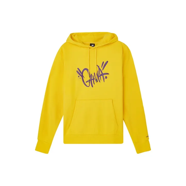 New Balance Lifestyle Graphic Sweatshirts Men Yellow-0