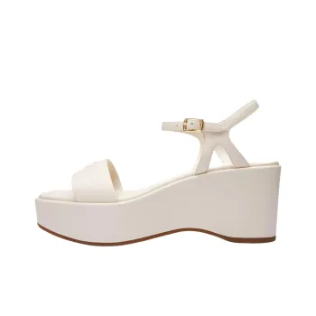 COACH Gale One Strap Sandals 8cm Women's White