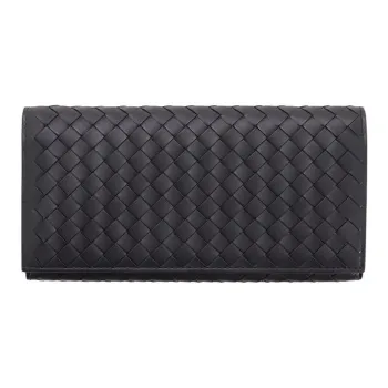 Bottega Veneta Sheepskin Wallet Unisex Black