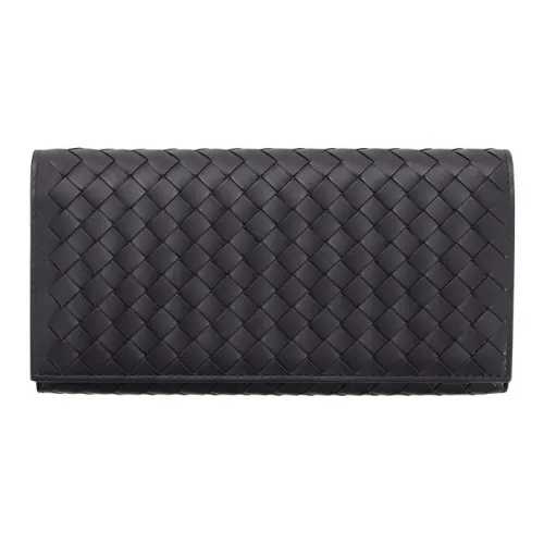 Bottega Veneta Sheepskin Wallet Unisex Black