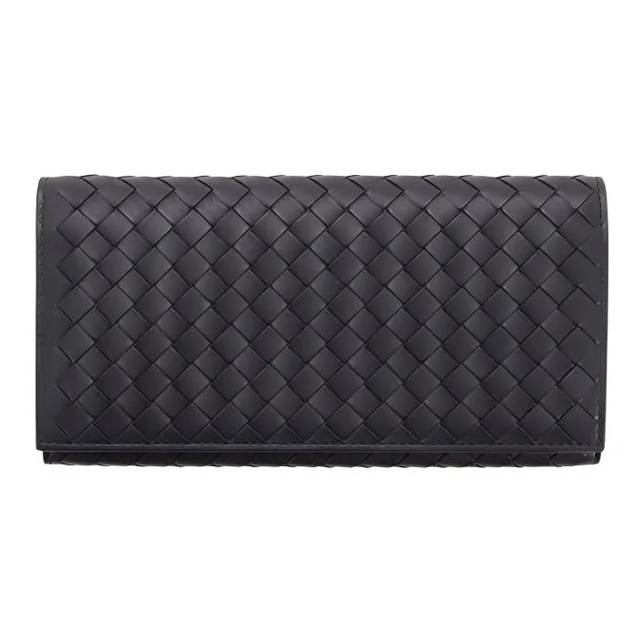 Bottega Veneta Sheepskin Wallet Unisex Black-0