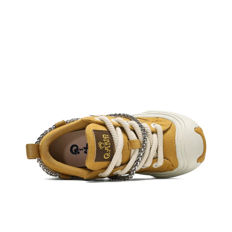 Q AND Coverage Slip Resistant Cushioning Abrasion Resistant Height Increasing Low Top Skateboard Shoes Unisex-31