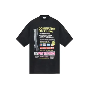 Vetements Dominatrix Hotline Oversized T shirt