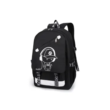 H YXIANG Oxford Backpack Unisex Music Boy/One Piece