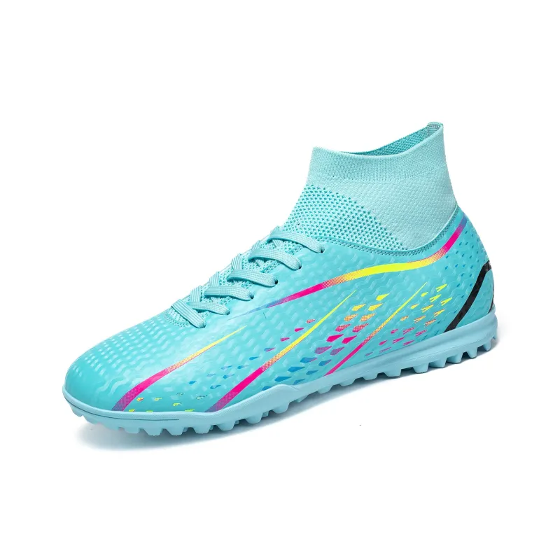 QIUTEXIONG TF Turf Artificial Ground, Indoor Slip Resistant Soccer Shoes Unisex-8