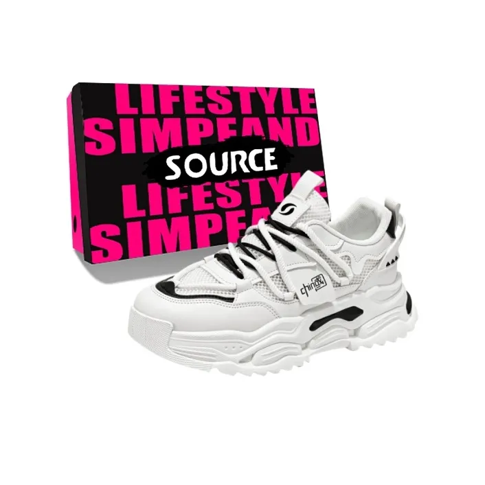 SOURCE Slip Resistant, Abrasion Resistant, Breathable Low Top Chunky Sneakers Men's-6