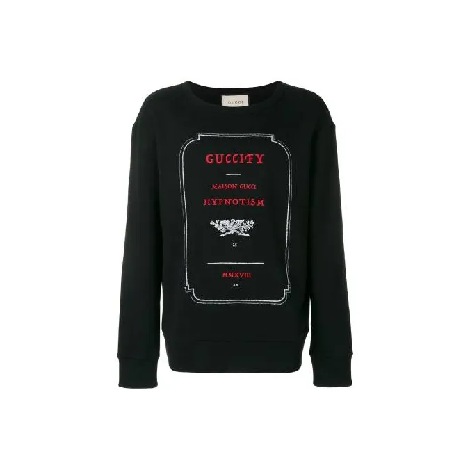 GUCCI Sweatshirts Men Black-0