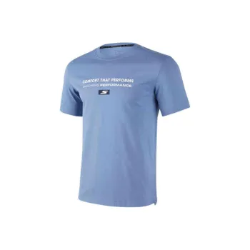 Skechers Sports Lifestyle Collection Basic Sports Collection T Shirt Men's Ashley Blue