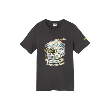 PUMA T Shirts Unisex Grass Ash