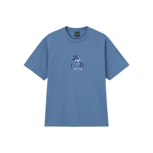 GU Attack On Titan Mobile Unit T-Shirts Men Blue