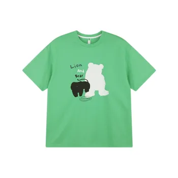 ACMEITEM Drop Shoulder Sleeve T-Shirt Unisex Irish Green