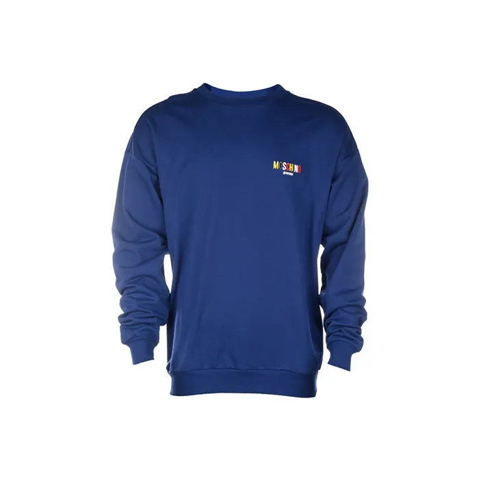 MOSCHINO Letter Print Crew Neck Sweatshirt-0