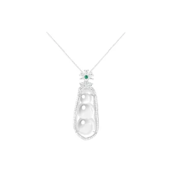 JIACUIYUN Colored Glaze Jade Necklaces Unisex