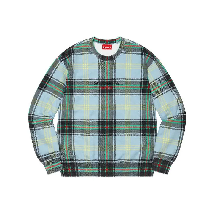 Supreme Plaid Crewneck-0