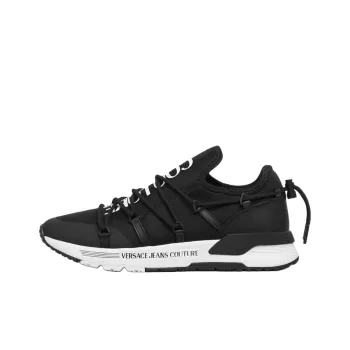 VERSACE JEANS COUTURE LOGO DYNAMIC Low Top Casual Shoes Men's Black