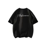 Black 100% cotton Short-Sleeved Shirt