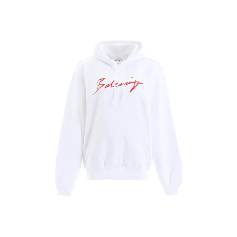 Balenciaga Sweatshirt Loose Fit Style Men's White-0