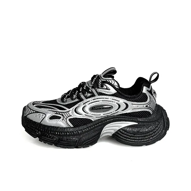 Mineida Anti Slip And Wear Resistant Height Increasing Low Top Chunky Sneakers Unisex-0
