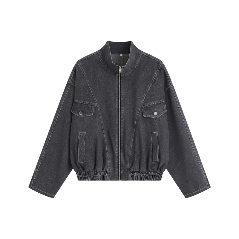 WARNING LIGHT Denim Jacket Unisex-1