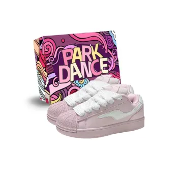 PARK DANCE Low Top Skateboard Shoes Women's Pink Box