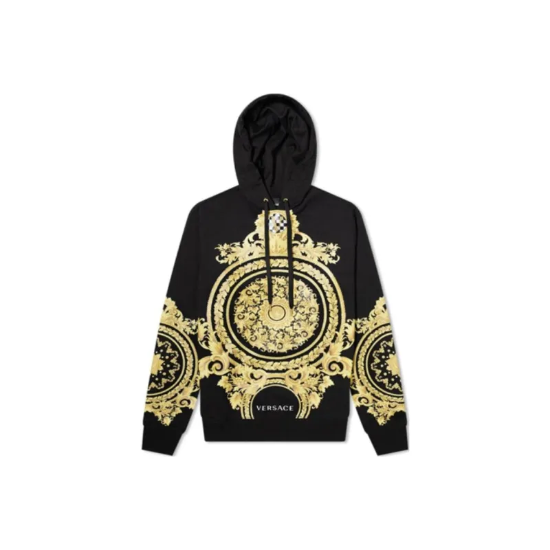 VERSACE Le Pop Classique Print Hoodie 'Black'-0