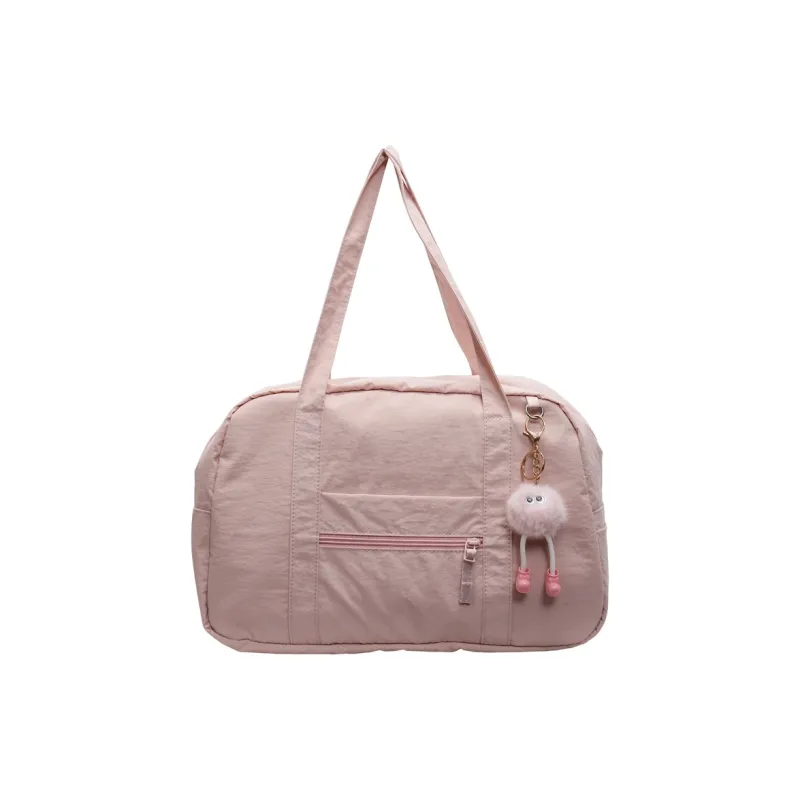 BUBM Fabric Shoulder Bag Unisex Black/White/Pink/Purple/Blue-10