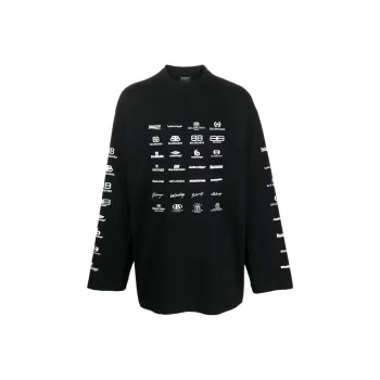 Balenciaga SS23 Sweatshirt Regular Fit Men's Black