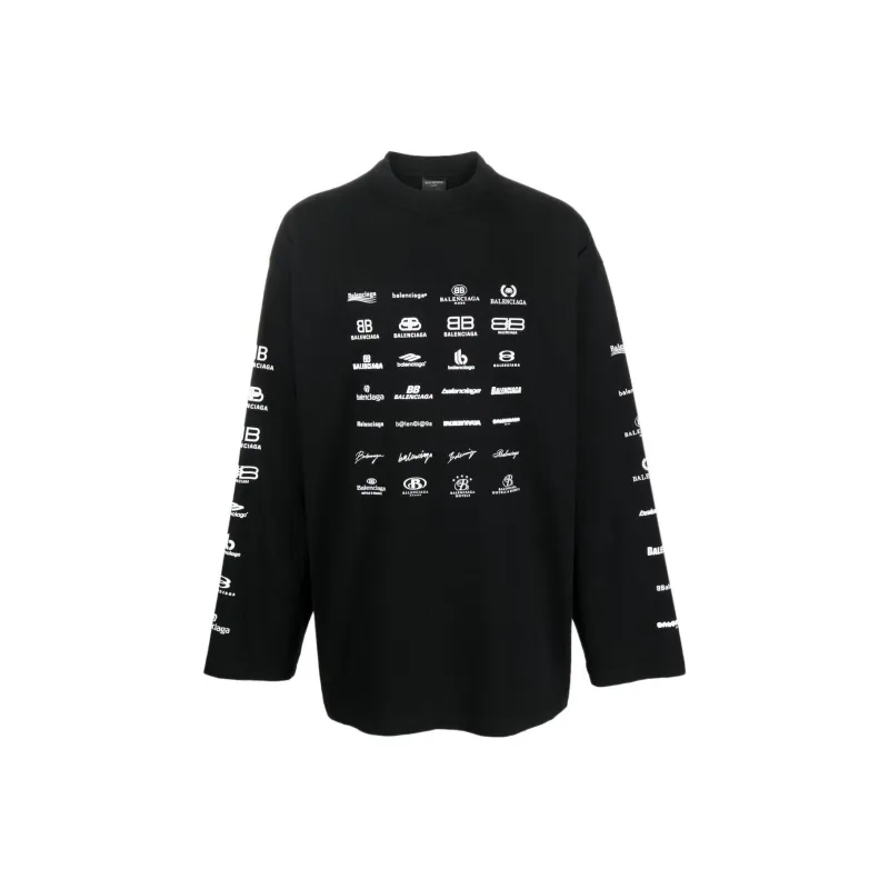 Balenciaga SS23 Sweatshirt Regular Fit Men's Black-0