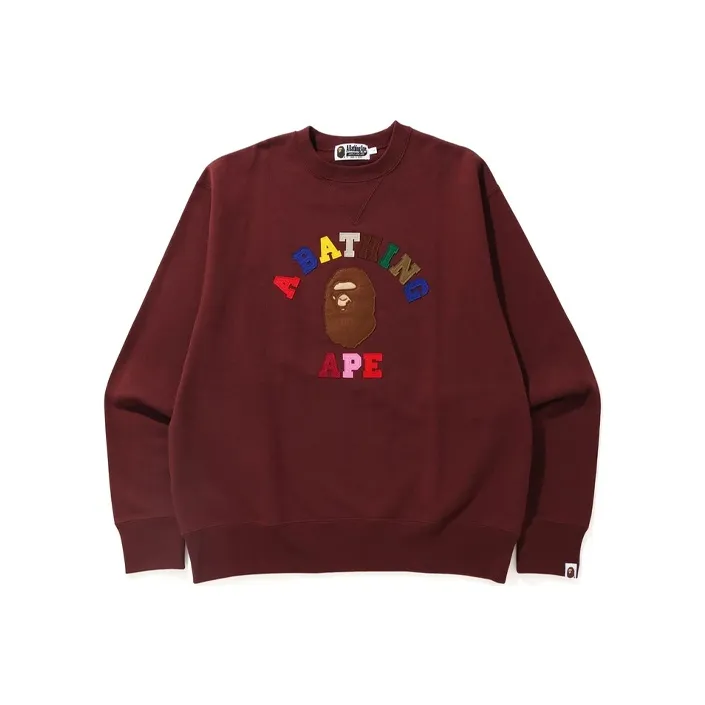 Bape College Applique Relaxed Fit Crewneck-4