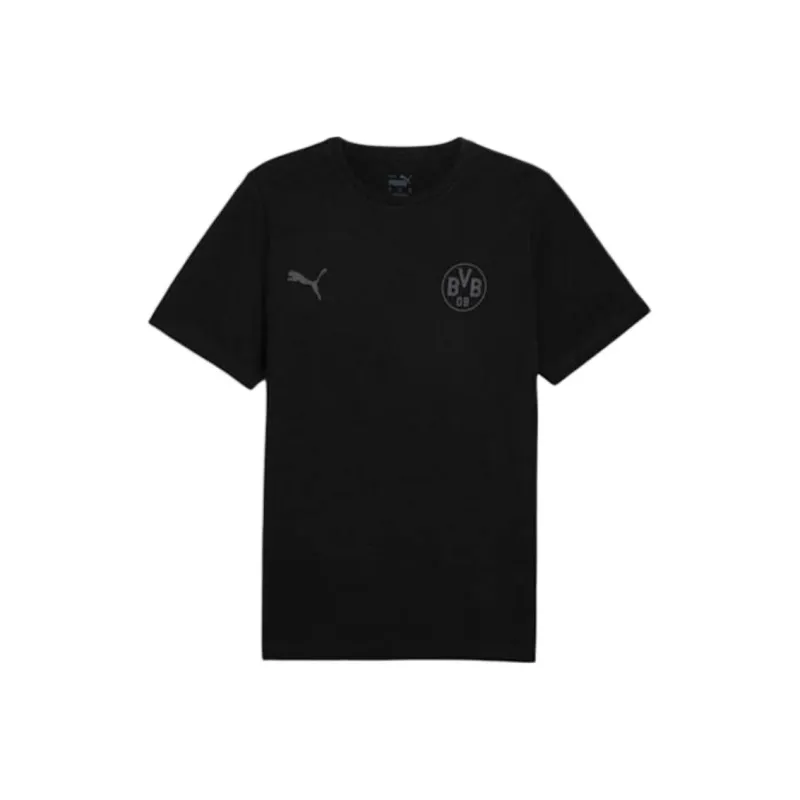 PUMA Borussia Dortmund T-Shirt Men's Black - Dark Shadow Gray-0