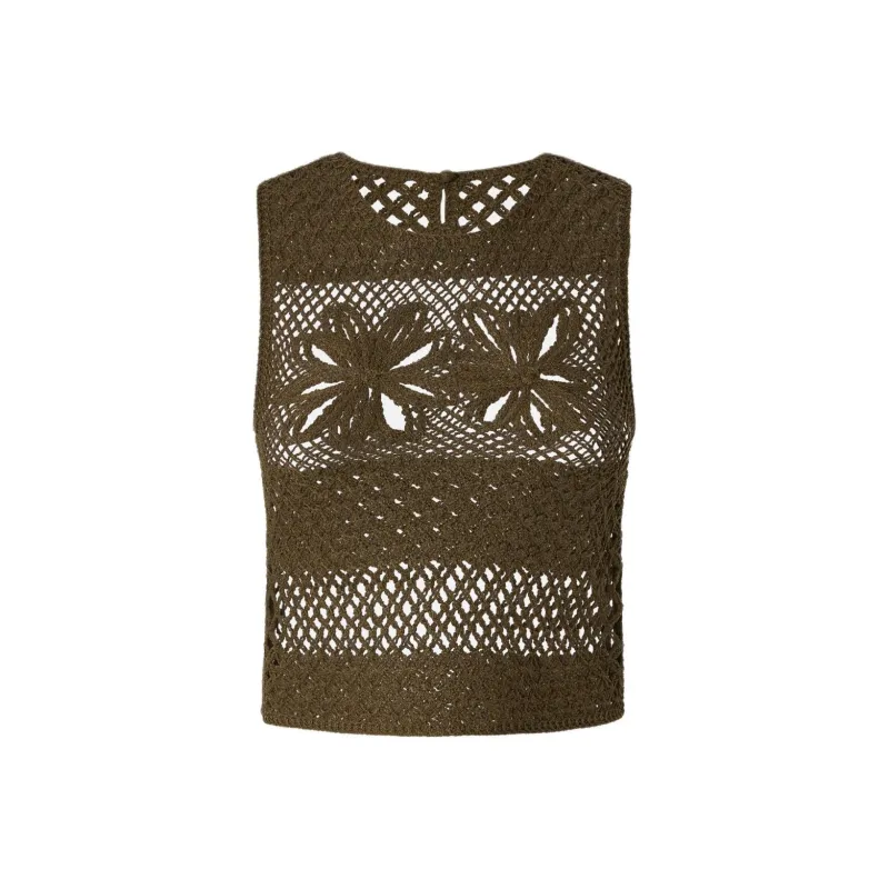 PINKO Crochet Vest-1