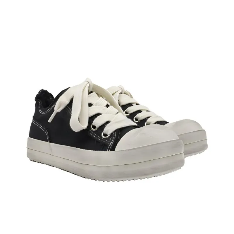 AMICNIEGD Breathable Height Increasing Abrasion Resistant Low Top Canvas Shoes Men's-3